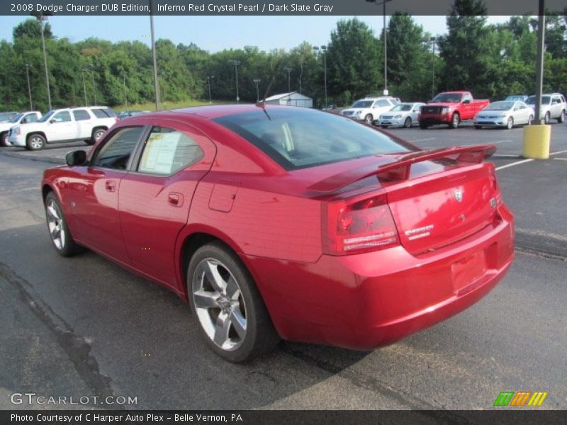 Inferno Red Crystal Pearl / Dark Slate Gray 2008 Dodge Charger DUB Edition