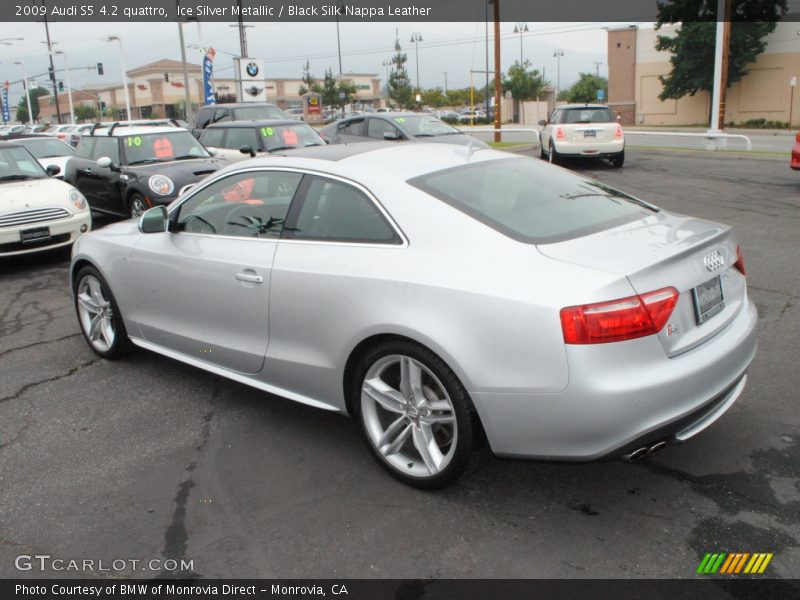 Ice Silver Metallic / Black Silk Nappa Leather 2009 Audi S5 4.2 quattro