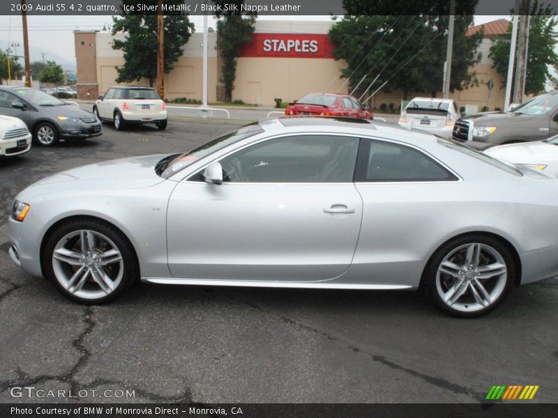 Ice Silver Metallic / Black Silk Nappa Leather 2009 Audi S5 4.2 quattro