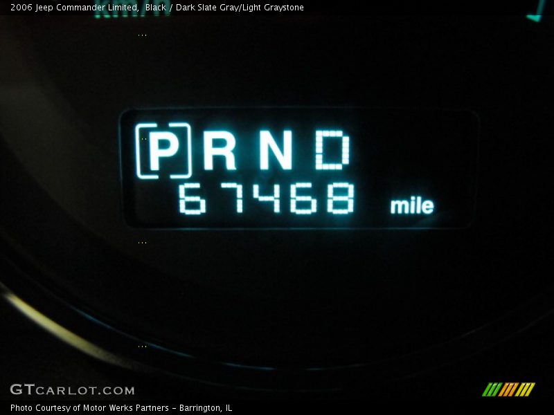 Black / Dark Slate Gray/Light Graystone 2006 Jeep Commander Limited