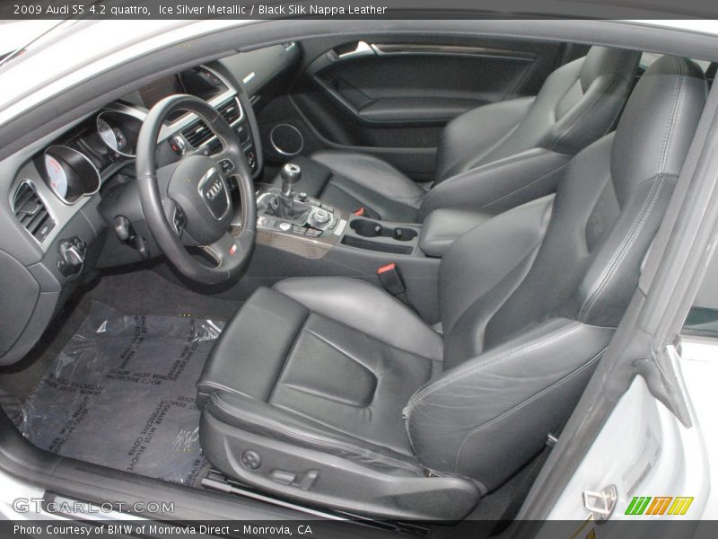 Ice Silver Metallic / Black Silk Nappa Leather 2009 Audi S5 4.2 quattro