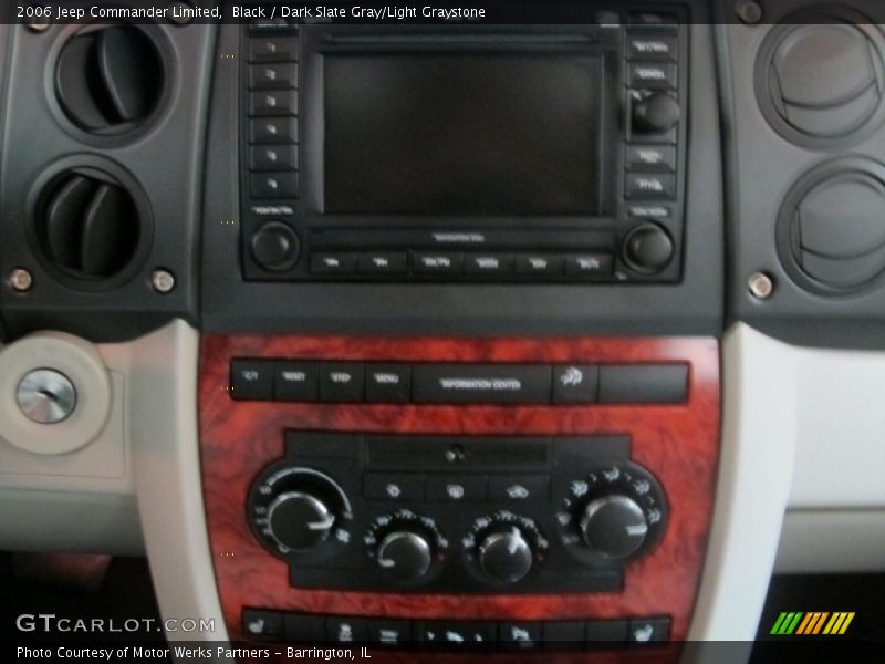 Black / Dark Slate Gray/Light Graystone 2006 Jeep Commander Limited