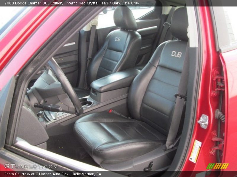 Inferno Red Crystal Pearl / Dark Slate Gray 2008 Dodge Charger DUB Edition