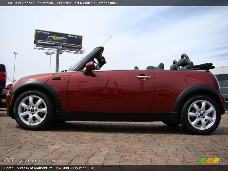Nightfire Red Metallic / Panther Black 2008 Mini Cooper Convertible