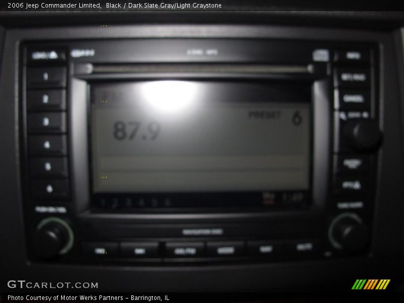 Black / Dark Slate Gray/Light Graystone 2006 Jeep Commander Limited