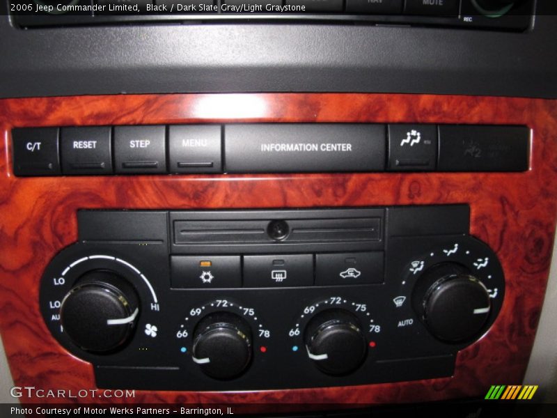 Black / Dark Slate Gray/Light Graystone 2006 Jeep Commander Limited