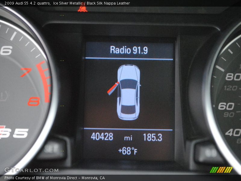 Ice Silver Metallic / Black Silk Nappa Leather 2009 Audi S5 4.2 quattro