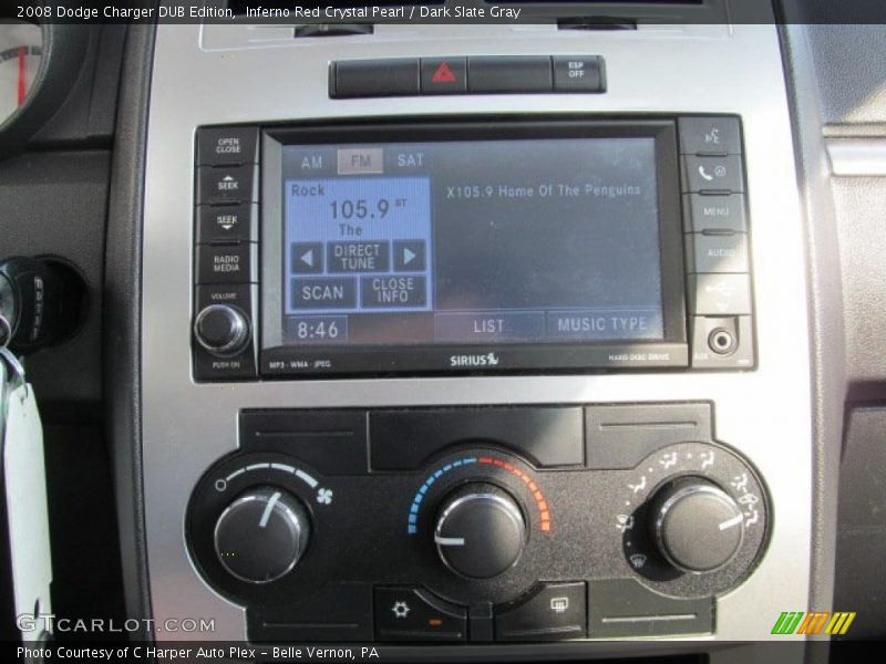 Inferno Red Crystal Pearl / Dark Slate Gray 2008 Dodge Charger DUB Edition