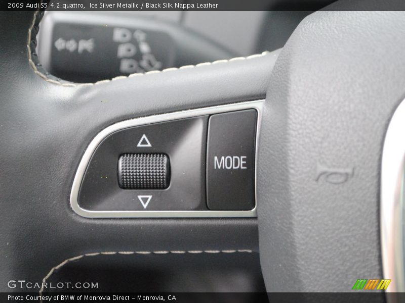 Ice Silver Metallic / Black Silk Nappa Leather 2009 Audi S5 4.2 quattro