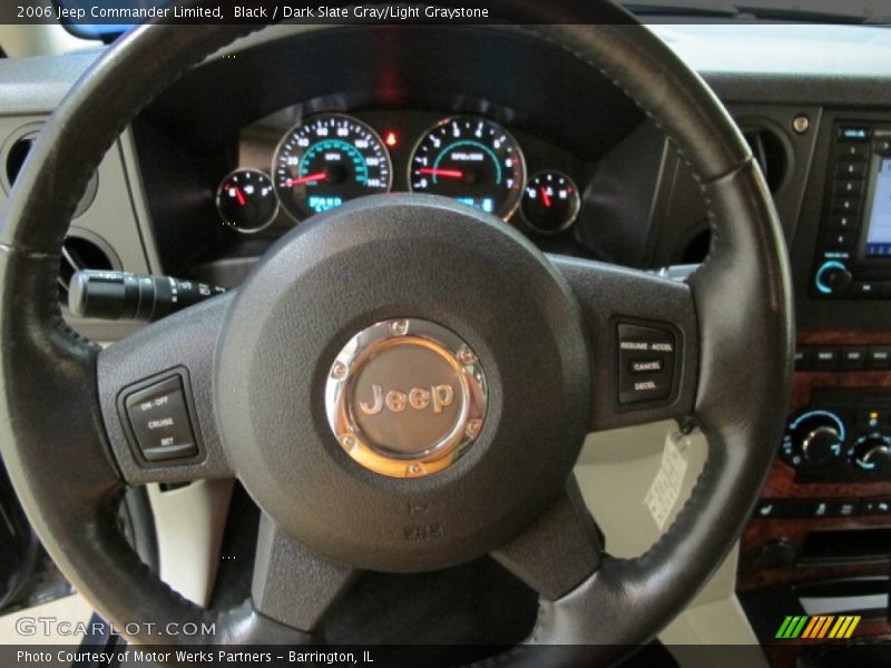 Black / Dark Slate Gray/Light Graystone 2006 Jeep Commander Limited