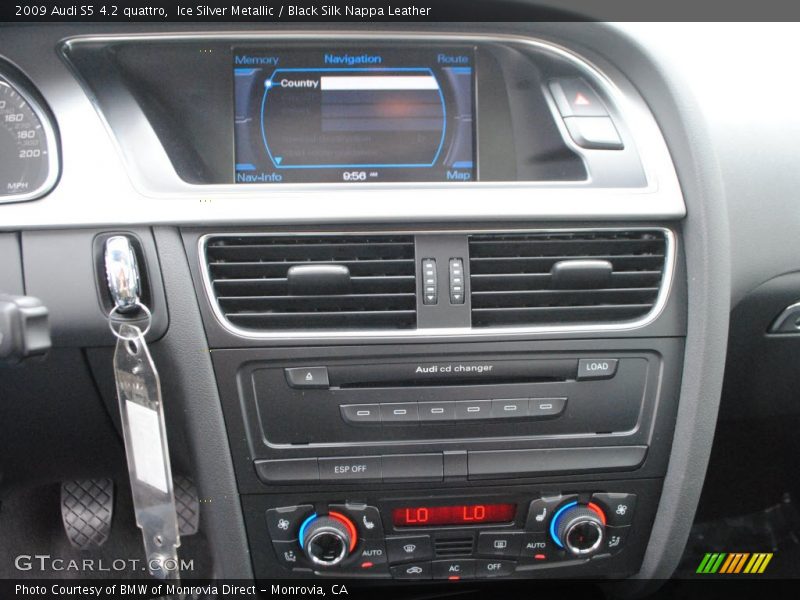Ice Silver Metallic / Black Silk Nappa Leather 2009 Audi S5 4.2 quattro