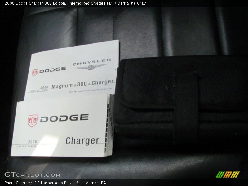 Inferno Red Crystal Pearl / Dark Slate Gray 2008 Dodge Charger DUB Edition