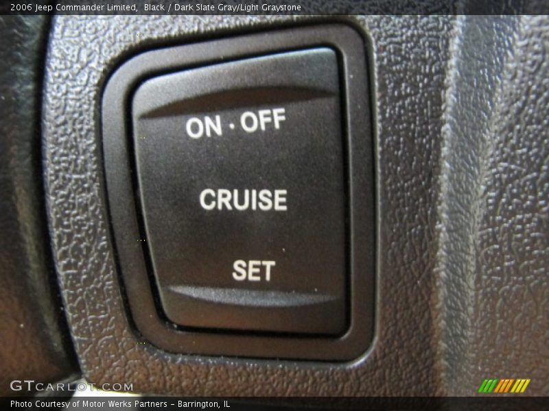 Black / Dark Slate Gray/Light Graystone 2006 Jeep Commander Limited