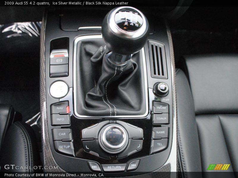Ice Silver Metallic / Black Silk Nappa Leather 2009 Audi S5 4.2 quattro