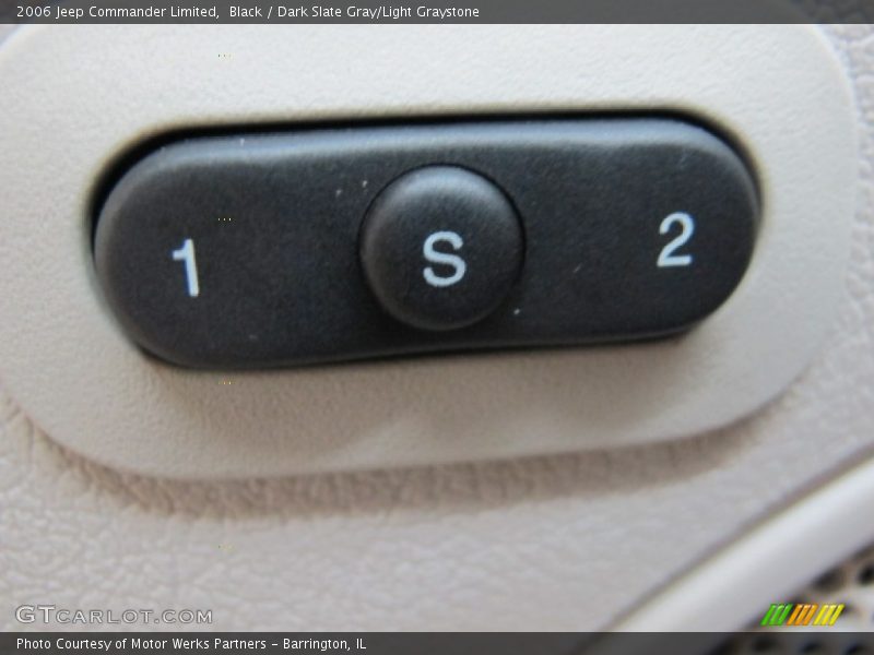 Black / Dark Slate Gray/Light Graystone 2006 Jeep Commander Limited