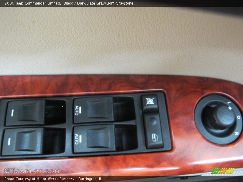 Black / Dark Slate Gray/Light Graystone 2006 Jeep Commander Limited