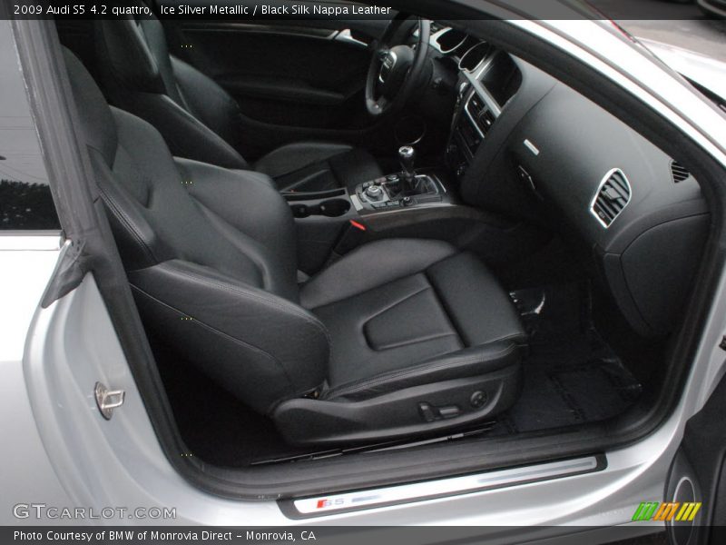 Ice Silver Metallic / Black Silk Nappa Leather 2009 Audi S5 4.2 quattro