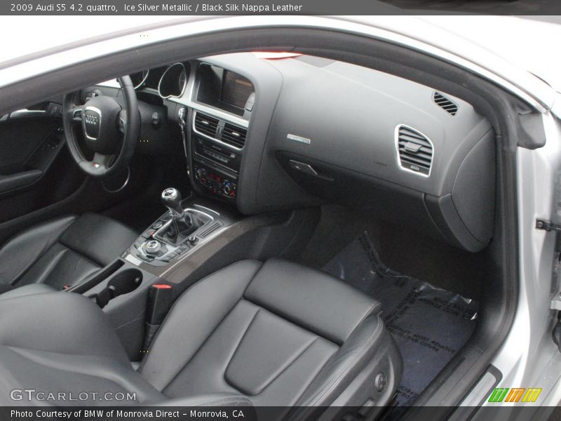 Ice Silver Metallic / Black Silk Nappa Leather 2009 Audi S5 4.2 quattro