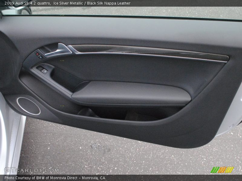 Ice Silver Metallic / Black Silk Nappa Leather 2009 Audi S5 4.2 quattro