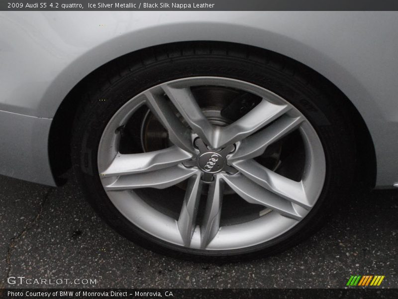 Ice Silver Metallic / Black Silk Nappa Leather 2009 Audi S5 4.2 quattro