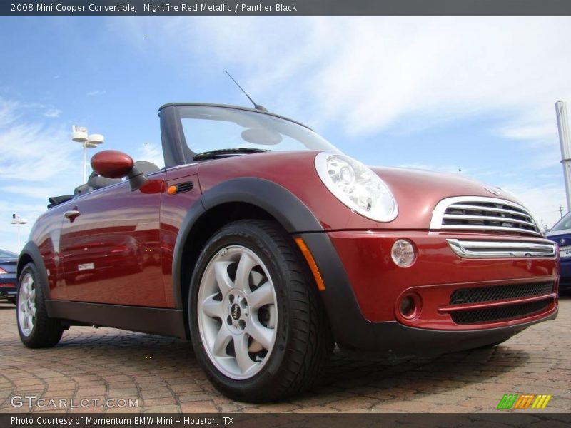 Nightfire Red Metallic / Panther Black 2008 Mini Cooper Convertible