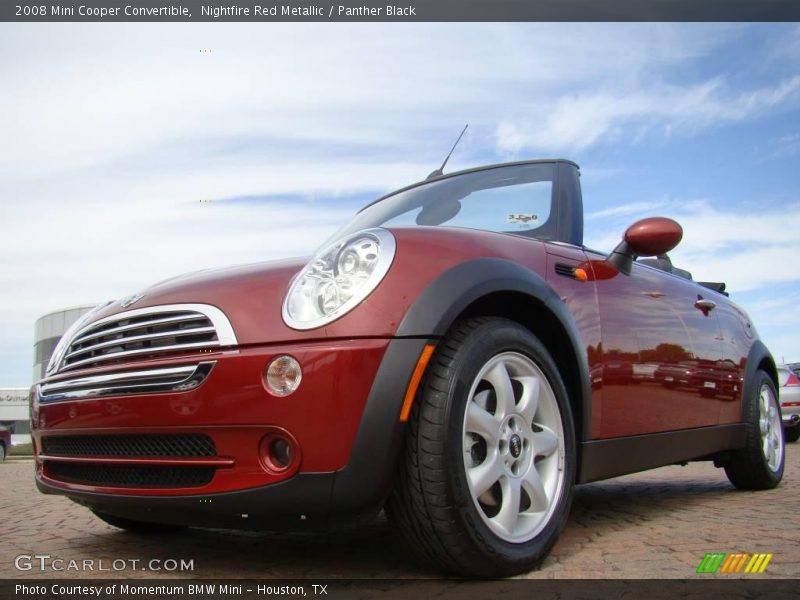 Nightfire Red Metallic / Panther Black 2008 Mini Cooper Convertible
