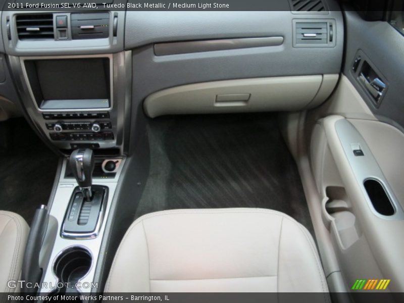 Tuxedo Black Metallic / Medium Light Stone 2011 Ford Fusion SEL V6 AWD