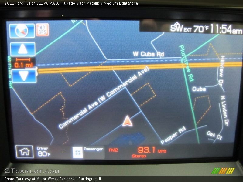 Navigation of 2011 Fusion SEL V6 AWD