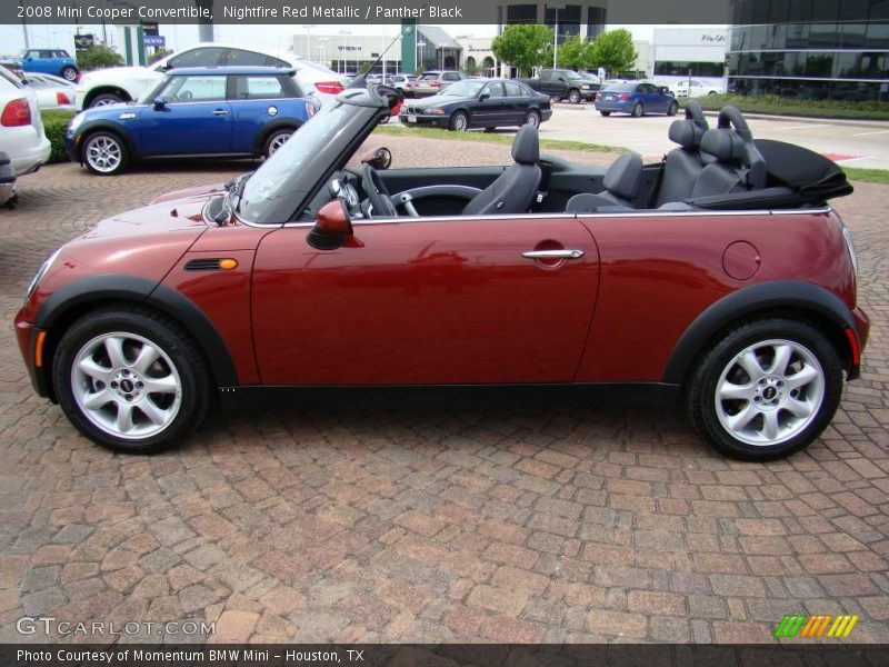 Nightfire Red Metallic / Panther Black 2008 Mini Cooper Convertible