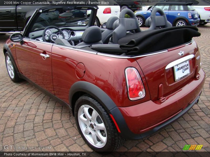 Nightfire Red Metallic / Panther Black 2008 Mini Cooper Convertible