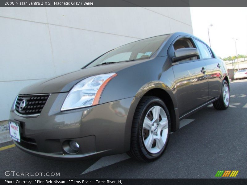 Magnetic Gray / Beige 2008 Nissan Sentra 2.0 S