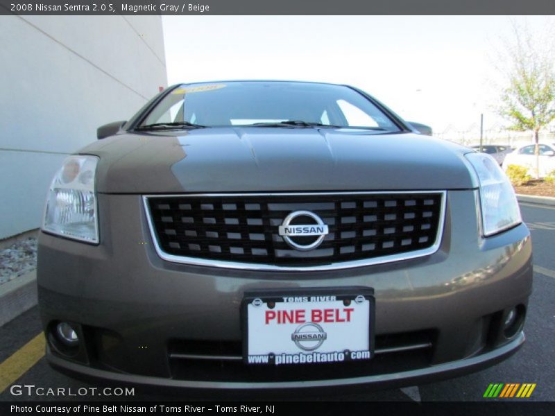 Magnetic Gray / Beige 2008 Nissan Sentra 2.0 S
