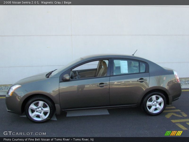Magnetic Gray / Beige 2008 Nissan Sentra 2.0 S
