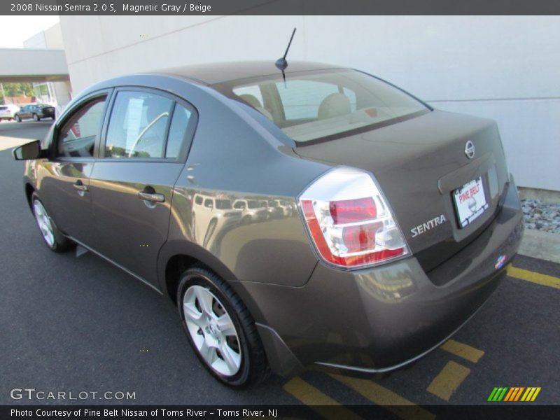 Magnetic Gray / Beige 2008 Nissan Sentra 2.0 S