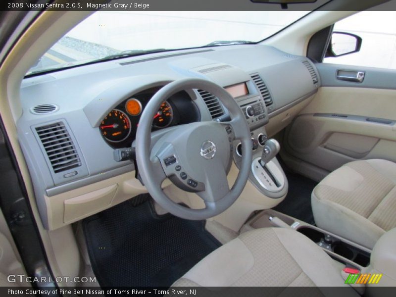Magnetic Gray / Beige 2008 Nissan Sentra 2.0 S