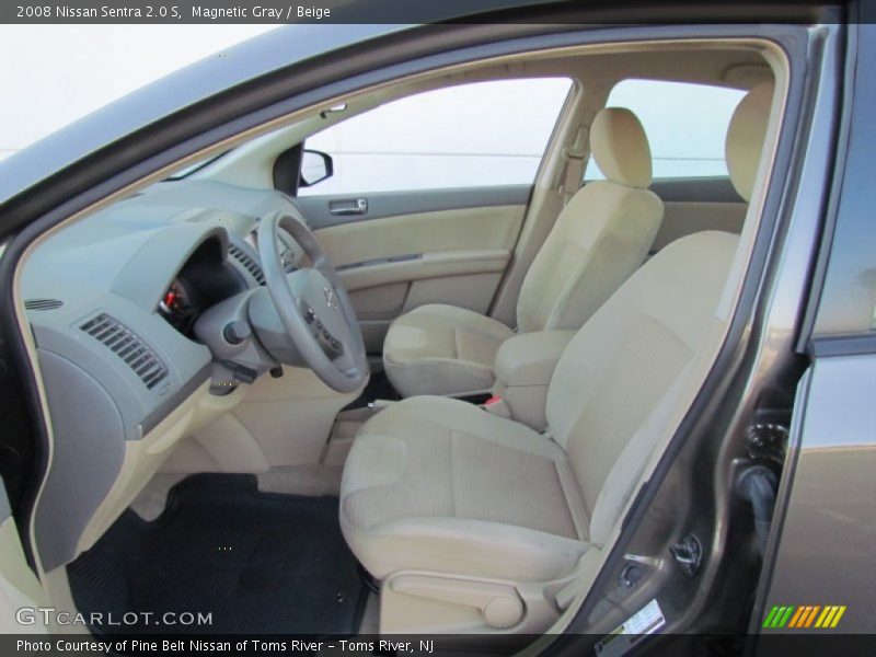 Magnetic Gray / Beige 2008 Nissan Sentra 2.0 S