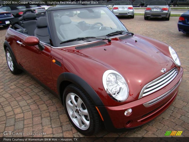 Nightfire Red Metallic / Panther Black 2008 Mini Cooper Convertible