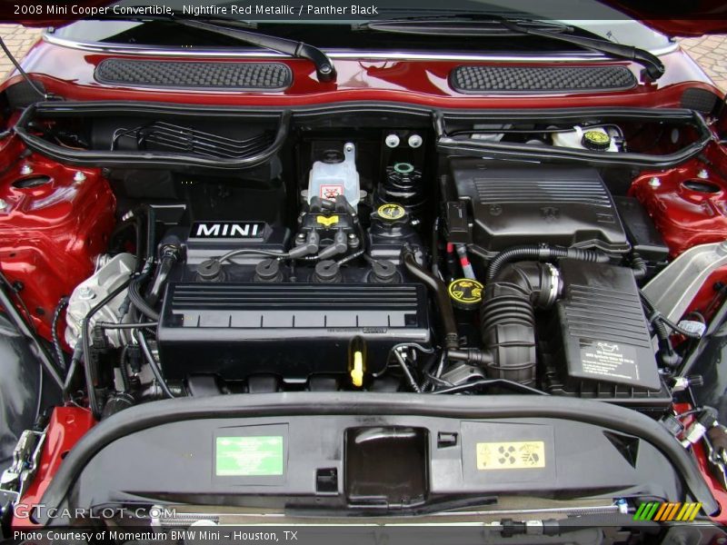 Nightfire Red Metallic / Panther Black 2008 Mini Cooper Convertible