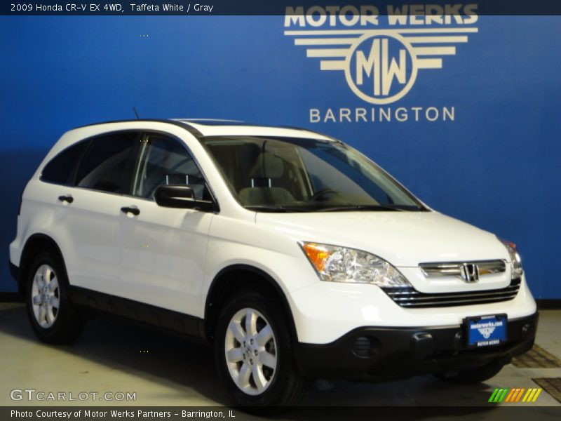 Taffeta White / Gray 2009 Honda CR-V EX 4WD