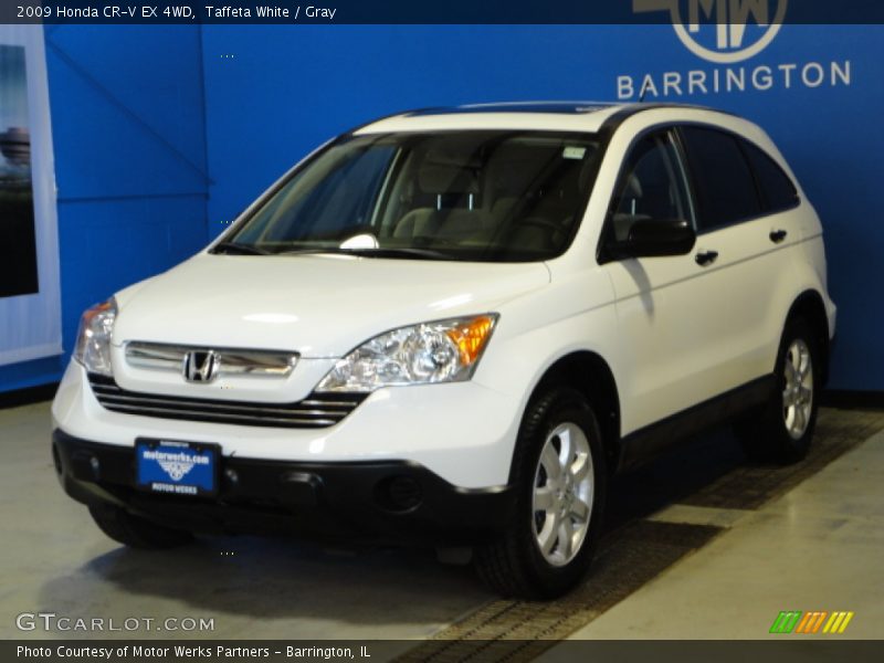 Taffeta White / Gray 2009 Honda CR-V EX 4WD