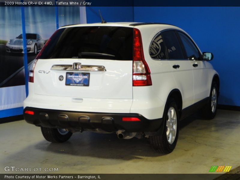 Taffeta White / Gray 2009 Honda CR-V EX 4WD