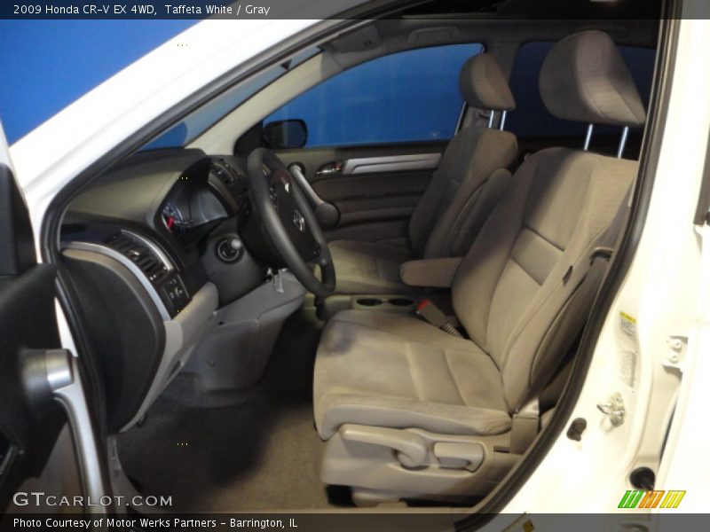 Taffeta White / Gray 2009 Honda CR-V EX 4WD