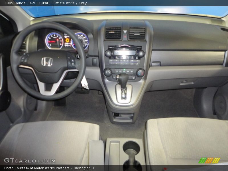 Taffeta White / Gray 2009 Honda CR-V EX 4WD