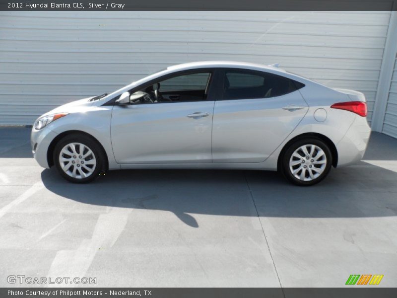 Silver / Gray 2012 Hyundai Elantra GLS