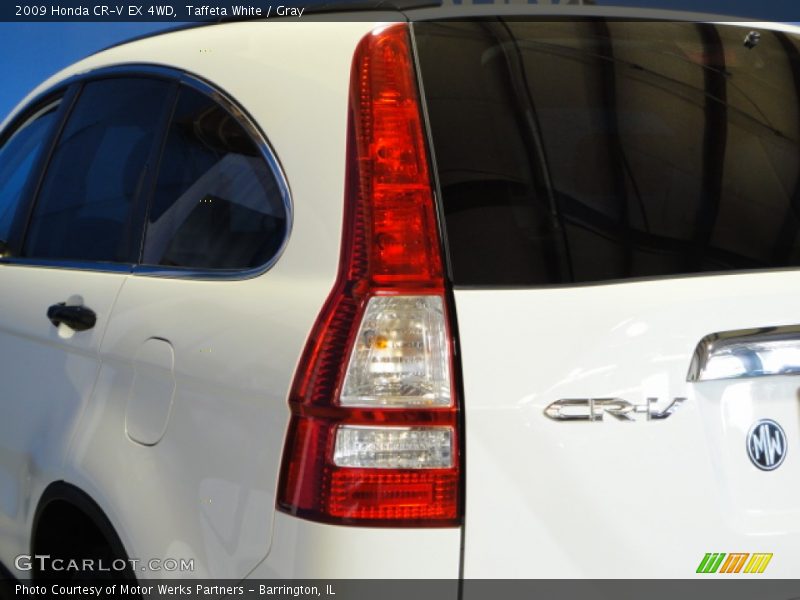 Taffeta White / Gray 2009 Honda CR-V EX 4WD