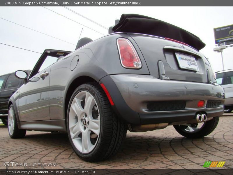 Dark Silver Metallic / Space Gray/Panther Black 2008 Mini Cooper S Convertible