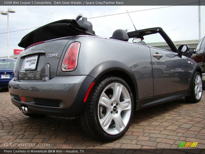 Dark Silver Metallic / Space Gray/Panther Black 2008 Mini Cooper S Convertible