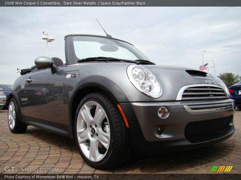 Dark Silver Metallic / Space Gray/Panther Black 2008 Mini Cooper S Convertible