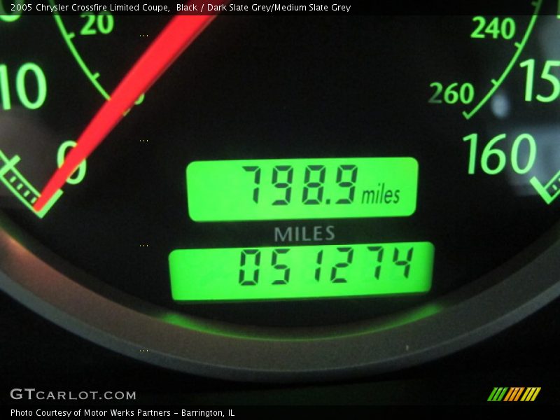 Black / Dark Slate Grey/Medium Slate Grey 2005 Chrysler Crossfire Limited Coupe