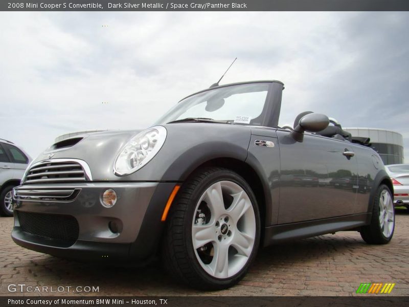 Dark Silver Metallic / Space Gray/Panther Black 2008 Mini Cooper S Convertible